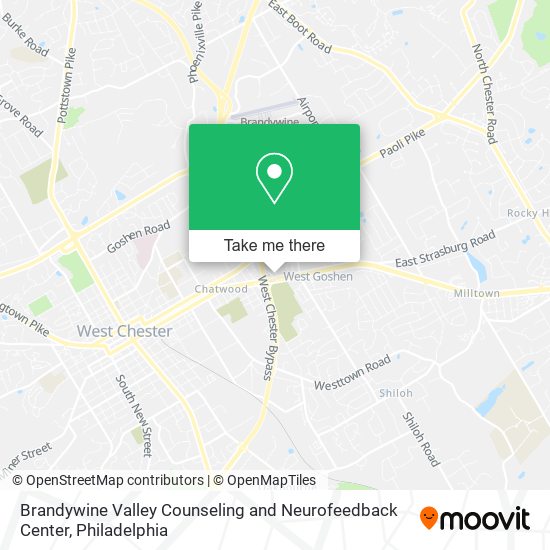 Brandywine Valley Counseling and Neurofeedback Center map