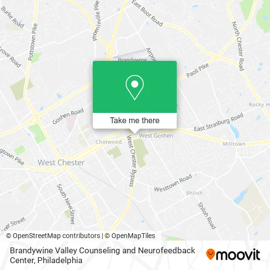 Brandywine Valley Counseling and Neurofeedback Center map