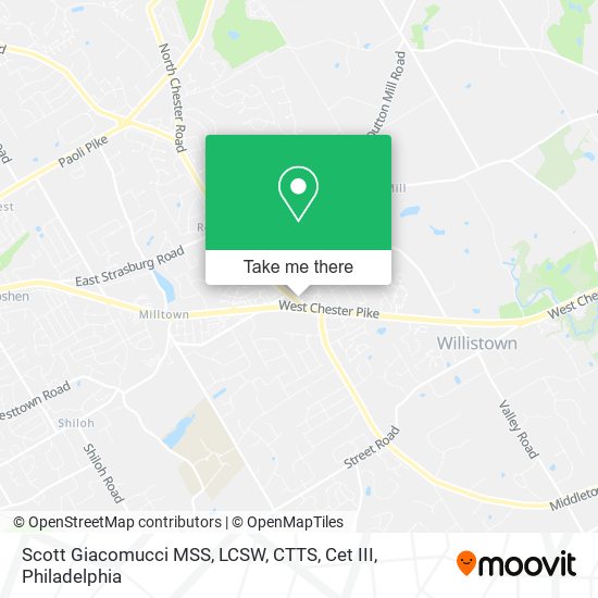 Mapa de Scott Giacomucci MSS, LCSW, CTTS, Cet III