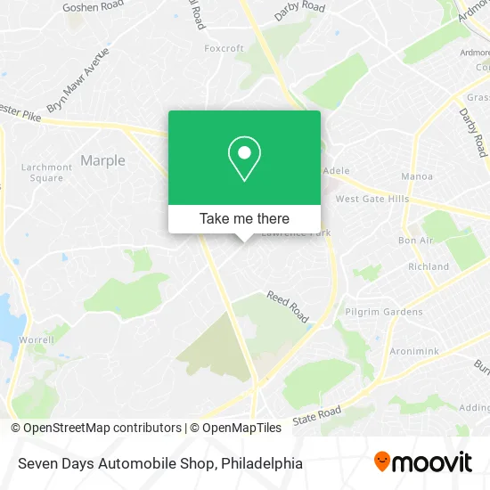 Seven Days Automobile Shop map