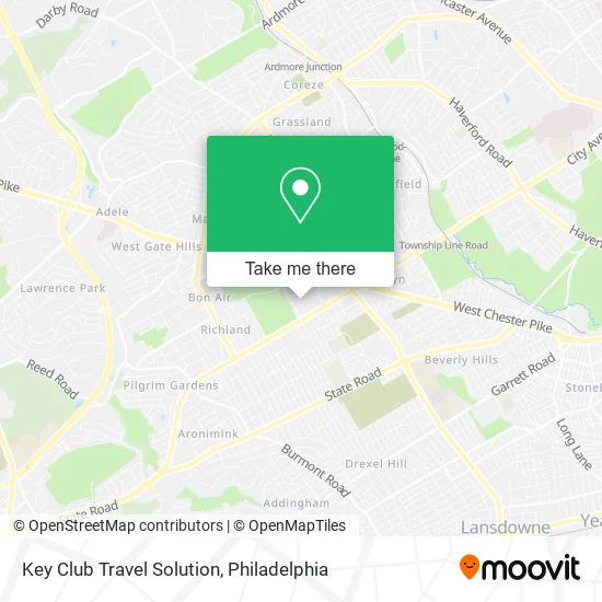 Key Club Travel Solution map