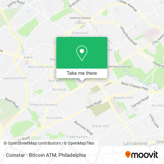 Coinstar - Bitcoin ATM map