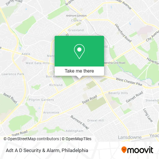 Adt A D Security & Alarm map