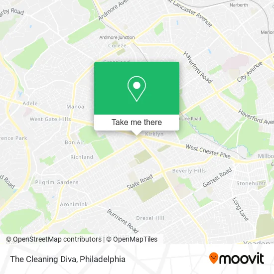 The Cleaning Diva map