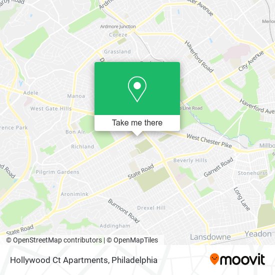 Mapa de Hollywood Ct Apartments