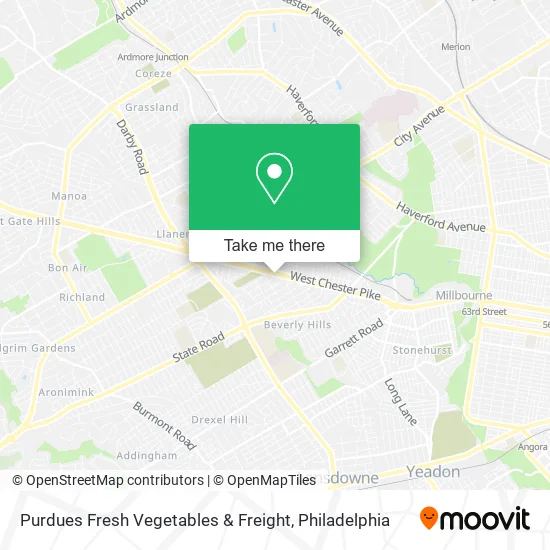 Purdues Fresh Vegetables & Freight map