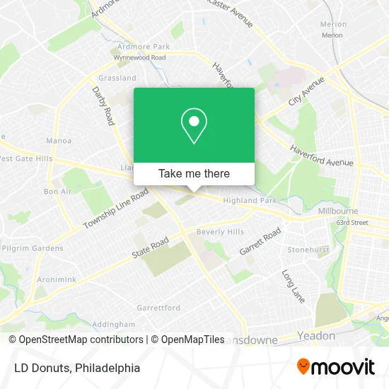 LD Donuts map