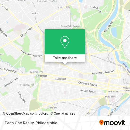 Penn One Realty map