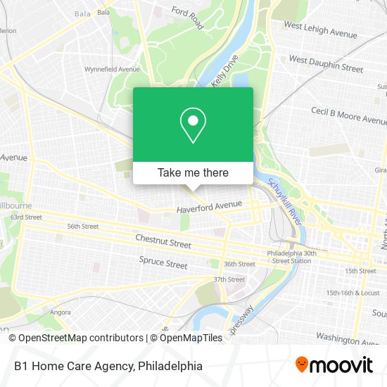 B1 Home Care Agency map