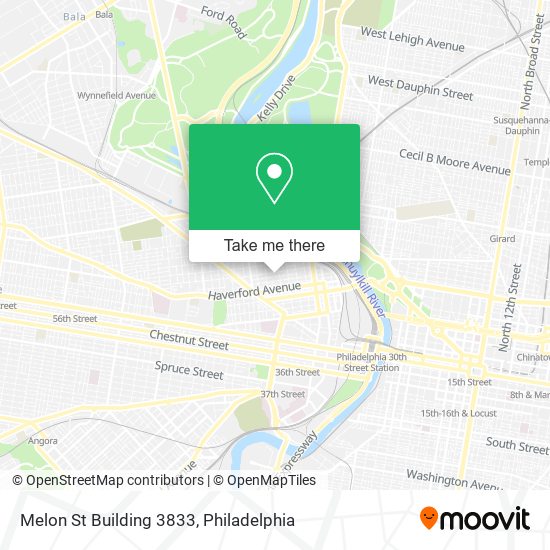 Melon St Building 3833 map