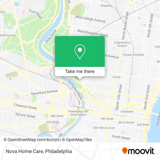 Nova Home Care map