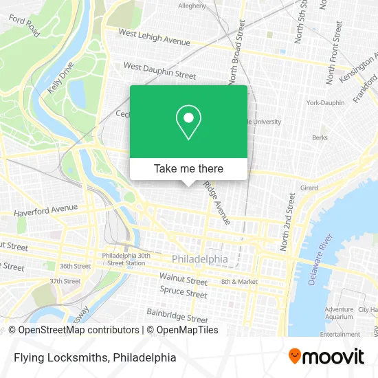 Flying Locksmiths map