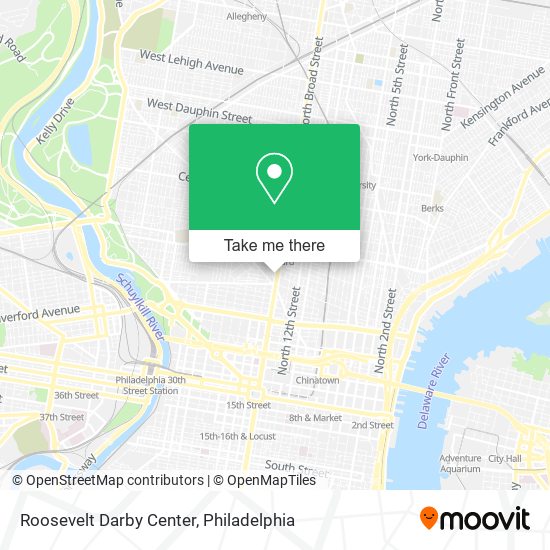 Mapa de Roosevelt Darby Center