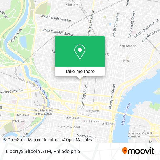 Mapa de Libertyx Bitcoin ATM