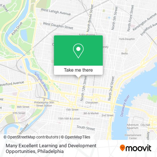 Many Excellent Learning and Development Opportunities map