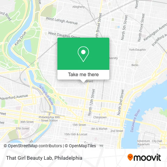 That Girl Beauty Lab map