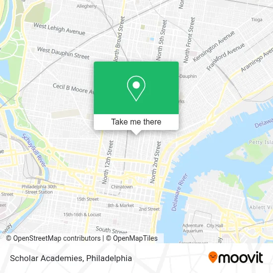 Scholar Academies map