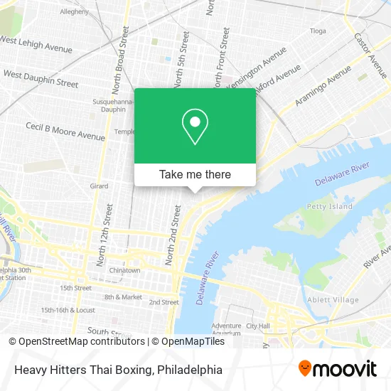 Heavy Hitters Thai Boxing map