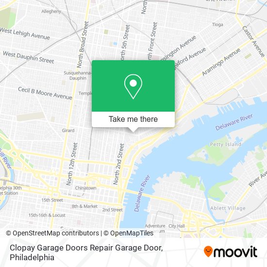 Mapa de Clopay Garage Doors Repair Garage Door