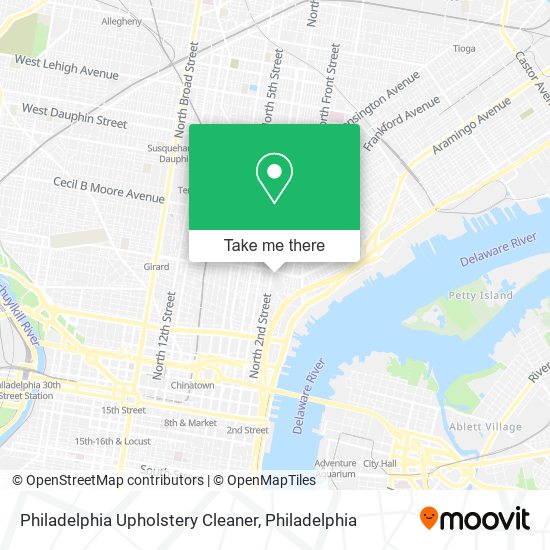 Mapa de Philadelphia Upholstery Cleaner