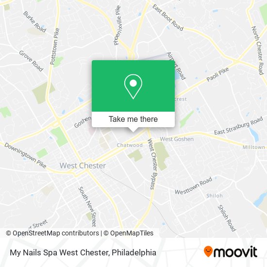 Mapa de My Nails Spa West Chester