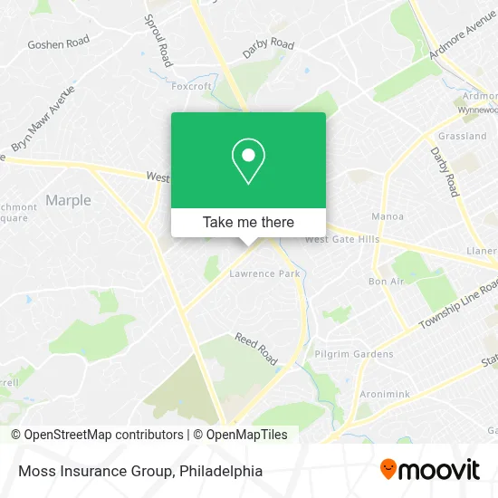 Moss Insurance Group map