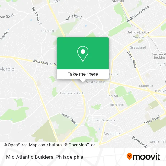 Mid Atlantic Builders map