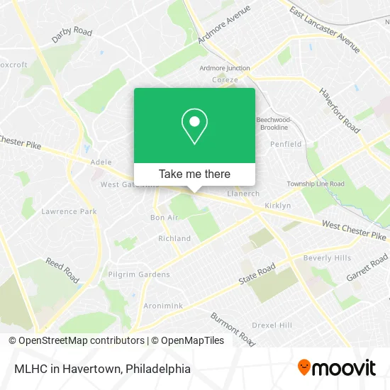 MLHC in Havertown map