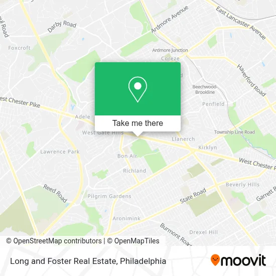 Long and Foster Real Estate map