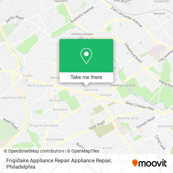 Frigidaire Appliance Repair Appliance Repair map