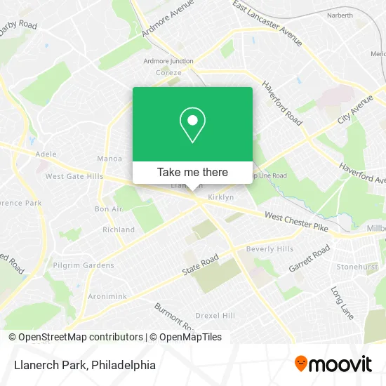 Llanerch Park map