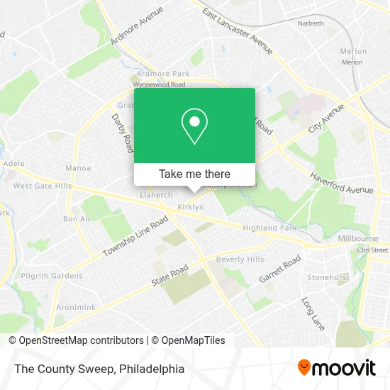 The County Sweep map