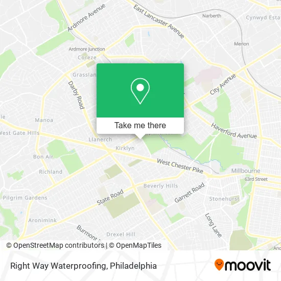 Right Way Waterproofing map