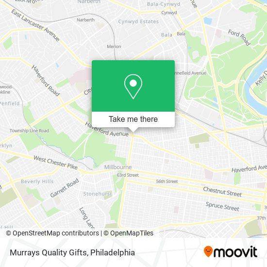 Murrays Quality Gifts map