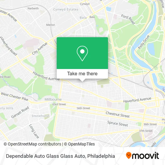 Mapa de Dependable Auto Glass Glass Auto