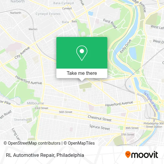 RL Automotive Repair map