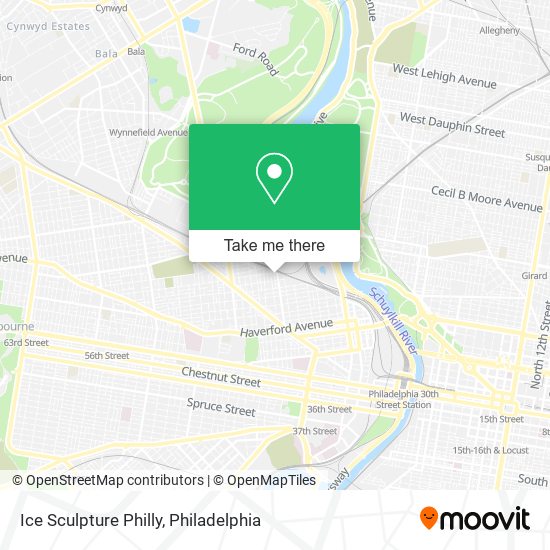 Ice Sculpture Philly map