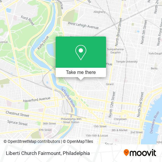 Liberti Church Fairmount map