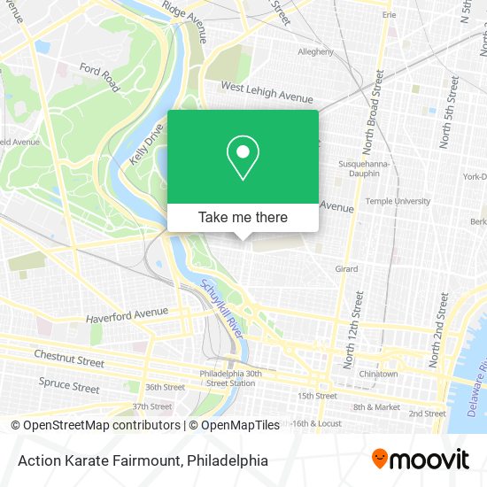 Mapa de Action Karate Fairmount