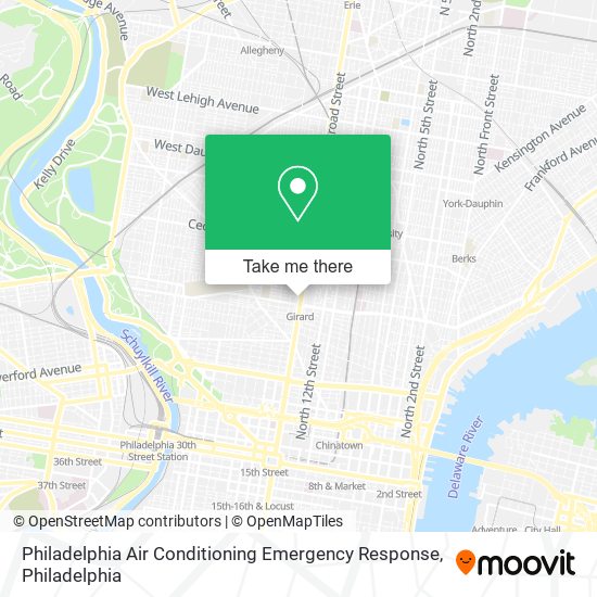 Mapa de Philadelphia Air Conditioning Emergency Response