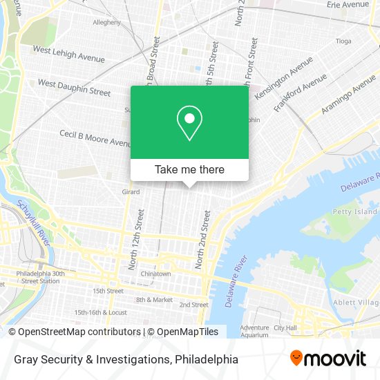 Mapa de Gray Security & Investigations