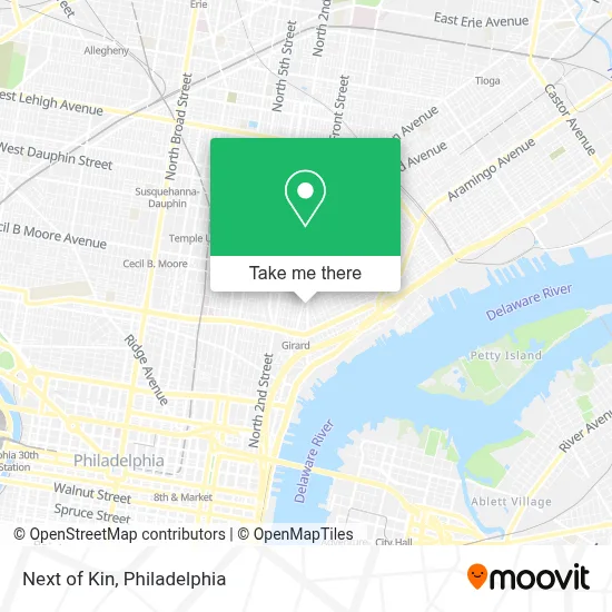 Next of Kin map