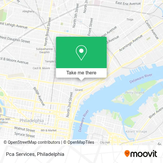 Pca Services map