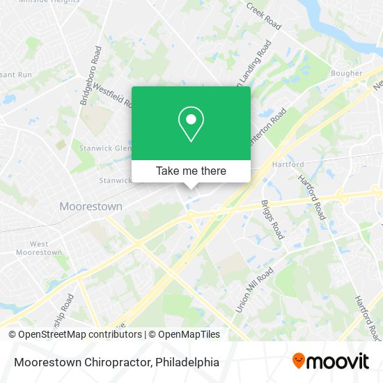 Moorestown Chiropractor map