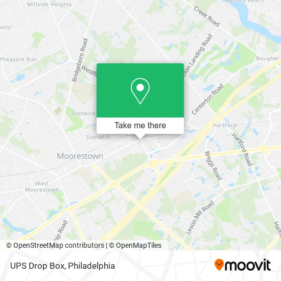 UPS Drop Box map