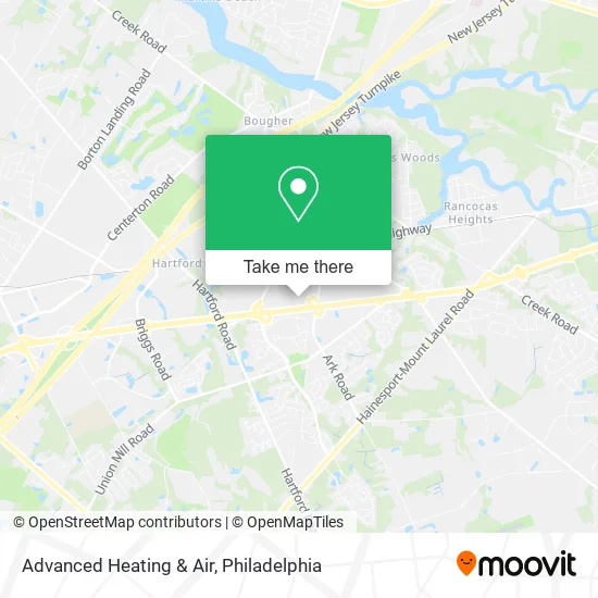 Advanced Heating & Air map