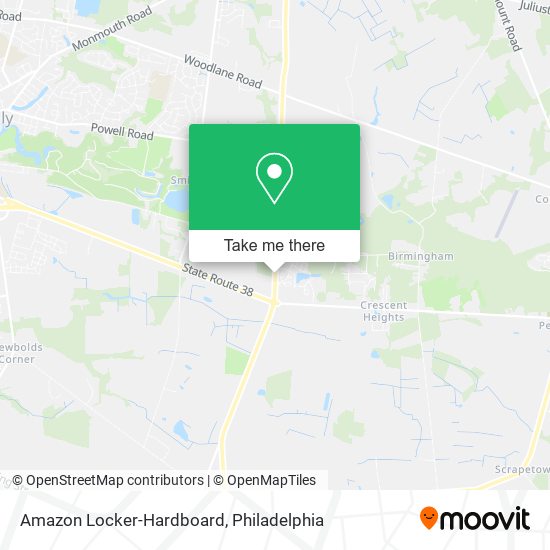 Mapa de Amazon Locker-Hardboard