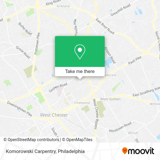 Komorowski Carpentry map