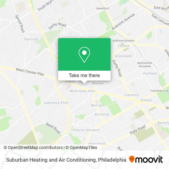 Suburban Heating and Air Conditioning map