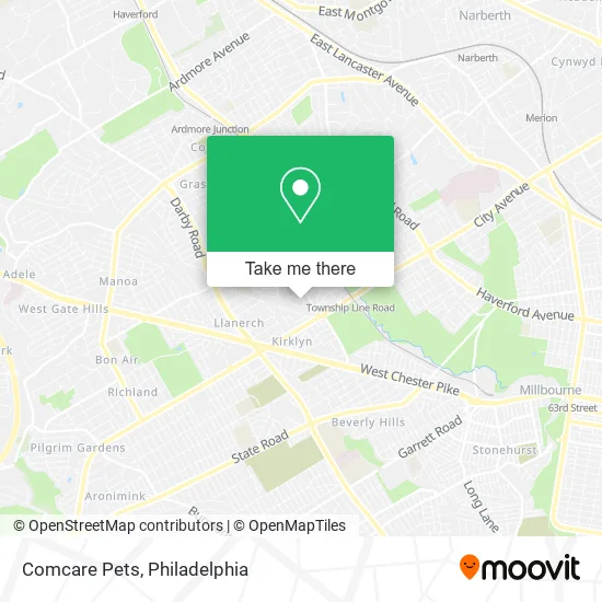 Comcare Pets map